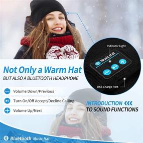 img 3 attached to 🎧 MISSHALO Bluetooth Beanie Hat - Bluetooth 5.0 Wireless Headset with 2 HD Stereo Speakers and Mic, Music Winter Beanie for Men Women Dad Mom Teen Boys Girls, Black - Ideal Christmas Birthday Gifts