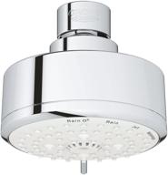 💦 grohe tempesta cosmopolitan 100 2.5 gpm shower head with 4 spray options in starlight chrome logo