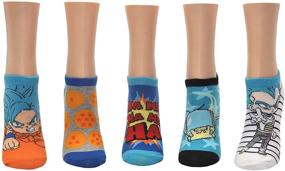 img 3 attached to 🧦 Optimized Dragon Ball Super Kids Lowcut Socks (5 Pair) - Designed for Kids Shoe Size 9-3