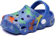 🦖 fadezar dinosaur cartoon slippers for toddler boys - clogs & mules shoes logo