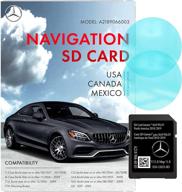 mercedes benz navigation sd card 2018/2019 gps version 11.0 - garmin pilot a2189066003 & anti fog rearview mirror sticker logo