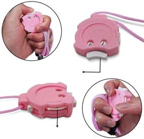 img 1 attached to 🧶 1 Piece Row Counter Knitting Tool - Stitch Counter, Marker, and Pendant Style Manual Knitting Tool in Pink - Ideal for Home and Travel