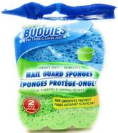 powerful nail guard cleaning sponges - durable 2-pack for heavy duty cleaning logo