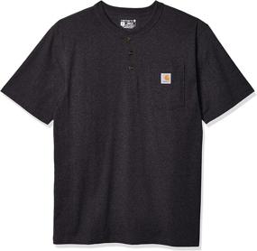 img 4 attached to Carhartt Workwear Pocket Heather 2X Large Men's Shirt - Durable and Stylish Clothing