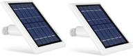 wasserstein solar panel for wyze cam outdoor - power your surveillance camera nonstop with 2w 5v charging (2-pack, white) (wyze cam outdoor not included) logo
