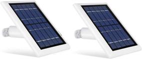img 4 attached to Wasserstein Solar Panel for Wyze Cam Outdoor - Power Your Surveillance Camera Nonstop with 2W 5V Charging (2-Pack, White) (Wyze Cam Outdoor NOT Included)