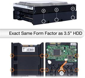 img 2 attached to 🔧 Tool-Less 2X 2.5" to 3.5" Dual Internal Hard Disk SSD Drive Metal Mounting Bracket - ICY DOCK EZ-Fit PRO MB082SP