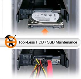 img 1 attached to 🔧 Tool-Less 2X 2.5" to 3.5" Dual Internal Hard Disk SSD Drive Metal Mounting Bracket - ICY DOCK EZ-Fit PRO MB082SP