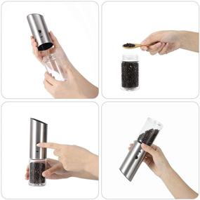 img 2 attached to Refillable Rechargeable Stainless Adjustable Coarseness