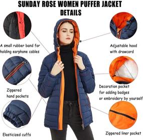 img 2 attached to 🧥 Women's Grey Lightweight Quilted Coats - SUNDAY ROSE, in Coats, Jackets & Vests