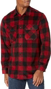 img 3 attached to 🐃 Wrangler Authentics Sleeve Fleece Buffalo Men's Clothing: Premium Shirts Built for Comfort and Style