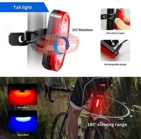 img 2 attached to 🚲 Complete 5-Piece Bike Accessories Set for Adult Bikes: USB Rechargeable Lights, Bicyclist Lock, Mobile Phone Holder, Bell & More!