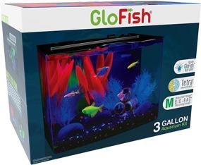 img 3 attached to GloFish Aquarium Kit: Stunning LED Lights, Whisper Filter, and Hood Included!
