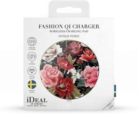 img 3 attached to 🌹 iDeal Of Sweden 10W Wireless Charger - Qi-Certified Charging Station for iPhone and Samsung Galaxy Models with Antique Roses Design