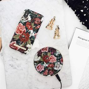 img 1 attached to 🌹 iDeal Of Sweden 10W Wireless Charger - Qi-Certified Charging Station for iPhone and Samsung Galaxy Models with Antique Roses Design