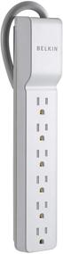 img 1 attached to 💡 Enhanced Belkin 6-Outlet Home and Office Power Strip Surge Protector with 4ft Cord