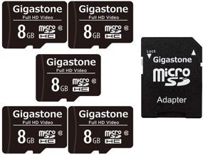 img 4 attached to 💾 Gigastone 8GB 5-Pack Micro SD Card: Full HD Video, Action Camera Drone, Surveillance Security Cam - 80MB/s Micro SDHC Class 10