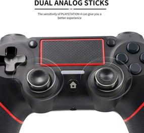 img 1 attached to 🎮 ETPark PS4 Wireless Controller with Touch Panel, Dual Vibration and Audio Function, Anti-Slip Grip and Mini LED Indicator