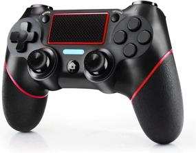 img 4 attached to 🎮 ETPark PS4 Wireless Controller with Touch Panel, Dual Vibration and Audio Function, Anti-Slip Grip and Mini LED Indicator