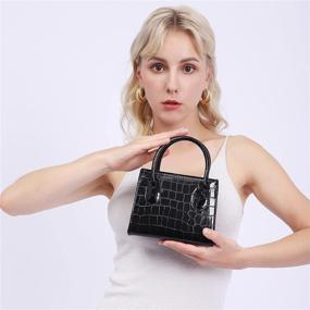 img 2 attached to Trendy Mini Purse for Women - Small Handbag with Crocodile Pattern - CATMICOO Mini Bag