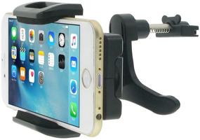 img 3 attached to 📱 Universal Air Vent Car Mount Holder for Apple iPhone 6/6s/6s Plus/5s/4s, Samsung Galaxy S6/S6 Edge/S5, LG, Nexus, HTC, Cell Phone, Smartphone