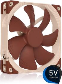 img 4 attached to 🌬️ Noctua 5V NF-A14 Премиум Тихий Вентилятор с USB адаптером питания, кабелем, версия с 3 контактами (140 мм, бежевый)