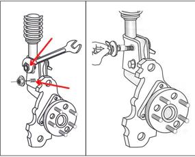 img 2 attached to 🔩 Qiilu Camber Bolts: 4pcs 14mm Steel Adjustable Four Wheel Alignment Kit for Vehicles