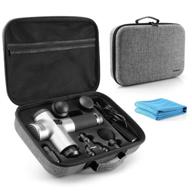 tombert carrying case for hyperice hypervolt, 5 attachment slots, portable storage box, hard shell case: protect your hypervolt massage gun on the go (case only) logo
