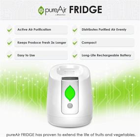 img 3 attached to 🌱 GreenTech Environmental pureAir ХОЛОДИЛЬНИК - Удлинитель срока годности продуктов питания, уничтожитель запахов и очиститель - Очищение воздуха на 24 дня - Воздушный фильтр для мини, маленького и большого холодильника - Компактный и удобный в использовании