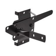 🚪 6-inch flush-mounted black gate latch by amazon basics logo