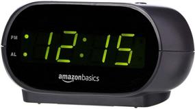 img 4 attached to ⏰ Compact LED Display Alarm Clock with Nightlight, Battery Backup - 4.5 x 3.5 x 2.4 Inches by Amazon Basics