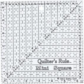 img 1 attached to 📏 Мини-квадратная линейка для пэчворка - 6x6x6 дюймов