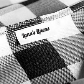 img 2 attached to Premium Quality Checkered Tablecloth: Lanns Linens Rectangular Option