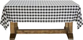 img 4 attached to Premium Quality Checkered Tablecloth: Lanns Linens Rectangular Option