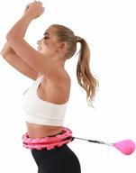 💪 vetupic smart weighted infinity hoop for adults - 24 detachable knots, 3 lb - 2 in 1 abdomen fitness massage - ideal for men and women, promotes weight loss logo