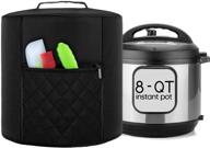 luxja cover for 8 quart instant pot, pressure cooker cover 🍲 with zipper pocket - compatible with instant pot 8 quart size - black logo