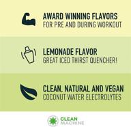 🏋️ clean bcaas with natural food sources & coconut water electrolytes – vegan amino supplement, lemonade flavor, 222g – award-winning logo