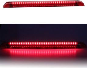 img 4 attached to 🔴 LED Center High Mount Stop Light for 1992-1999 Chevy C/K Suburban Tahoe/ GMC Yukon Jimmy Blazer/ Cadillac Escalade/ Hummer H2/ Bravada - 3rd Third Brake Light (Red)