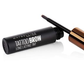 img 1 attached to 👁️ Maybelline New York Brow Tattoo Long-Lasting Tint, Enhanced Dark Brown Shade, 4.9 ml