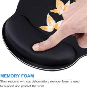 img 3 attached to 🖱️ Aelfox Keyboard Wrist Rest Memory Foam & Gaming Mouse Pad with Wrist Support - Ergonomic Wrist Pad for Pain Relief in Computer, Laptop, Office, School, and Home Use