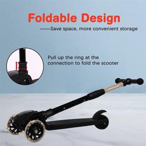 img 1 attached to 🛴 Adjustable Height Kids Scooters with Light-Up Wheels - SWEETDREAM 3 Wheel Scooter for Toddlers