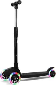 img 4 attached to 🛴 Adjustable Height Kids Scooters with Light-Up Wheels - SWEETDREAM 3 Wheel Scooter for Toddlers