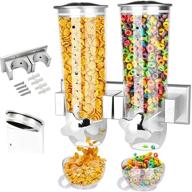 convenient dual control wall mount double dry cereal dispensers – perfect for cereal, nuts, coffee beans, trail mix, and more! логотип