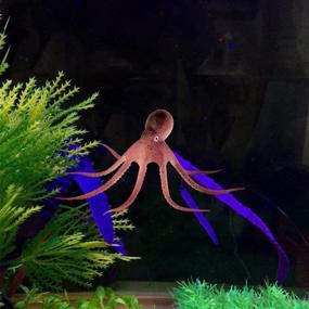 img 1 attached to 🐙 Enhance Your Aquarium with the COMOK Lifelike Floating Octopus Ornament: Perfect Decoration with Suction Cup