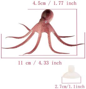 img 2 attached to 🐙 Enhance Your Aquarium with the COMOK Lifelike Floating Octopus Ornament: Perfect Decoration with Suction Cup