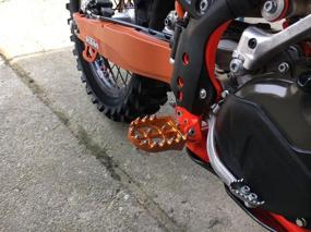 img 3 attached to 🏍️ JFG RACING CNC Wide Dirt Bike Foot Pegs| Motorcycle Footpegs Pedals Rests for 65-1290 SX SXF EXC EXCF XC XCF XCW SUPER MOTO ENDURO ADVENTURE FREERIDE 98-18 Offroad