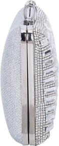 img 1 attached to Tanpell Rhinestone Evening Clutches Detachable