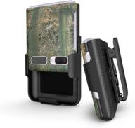 📱 beltron case with clip for samsung galaxy z flip 2020, snap-on protective cover with rotating belt holster combo and built-in kickstand (camouflage, models: sm-f700, sm-f707) logo