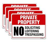 trespassing soliciting loitering reflective easy mount indoor logo