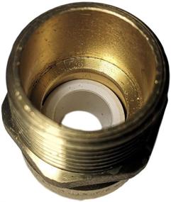 img 2 attached to 🔌 XFITTING 3/4" Push Fit x 1" Male NPT Adapter: Certified NSF ANSI61, Lead Free Brass Plumbing Fitting for Copper, Pex, CPVC - 1 Pack